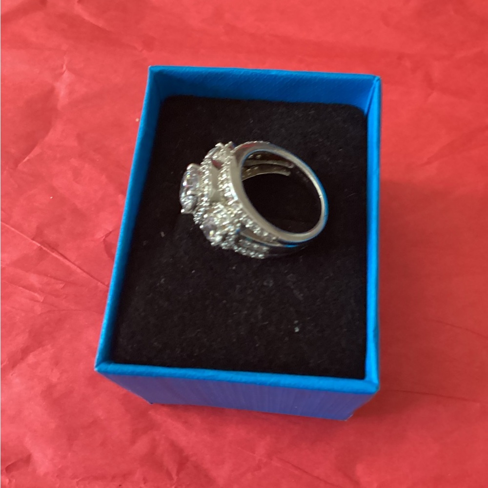 Diamond Simulate Silver Ring - image 2